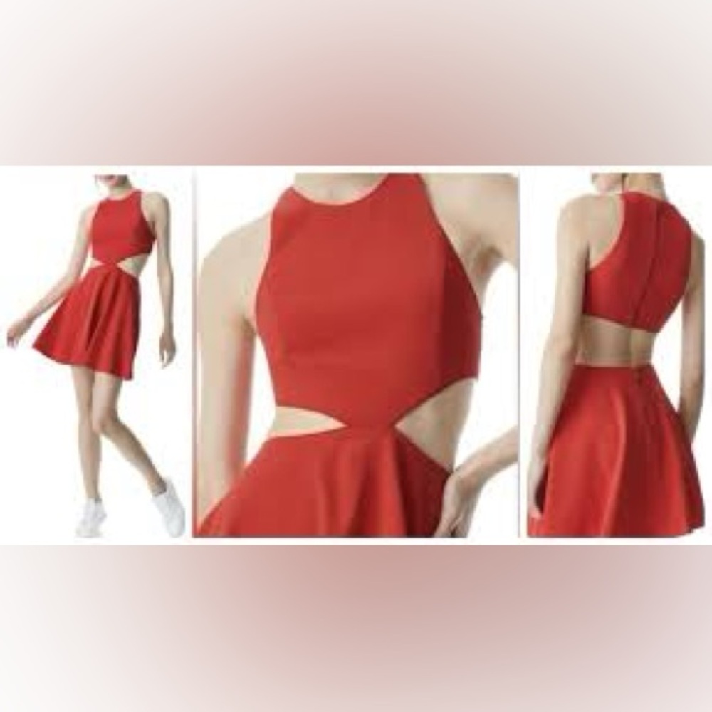 NWT Alice and Olivia cutout mini dress - Picture 2 of 8